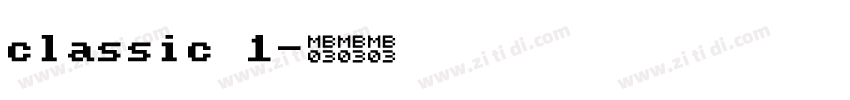 classic 1字体转换